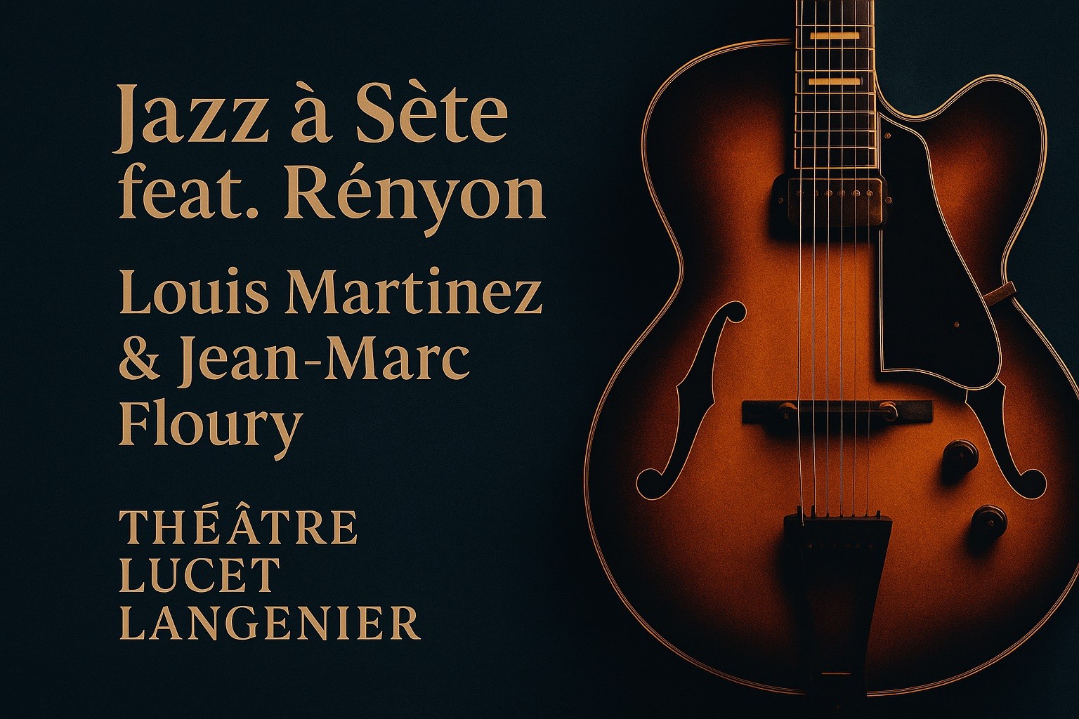 Jazz à Sète feat. Rényon : une soirée d’exception au Théâtre Lucet Langenier