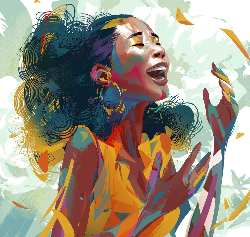 Illustration de chanteuse - Opus Pocus