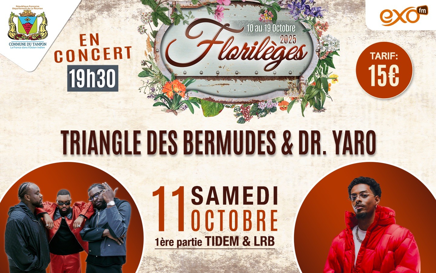 T-Matt, Bamby et Says’z – Soirée Dancehall Florilèges 2025