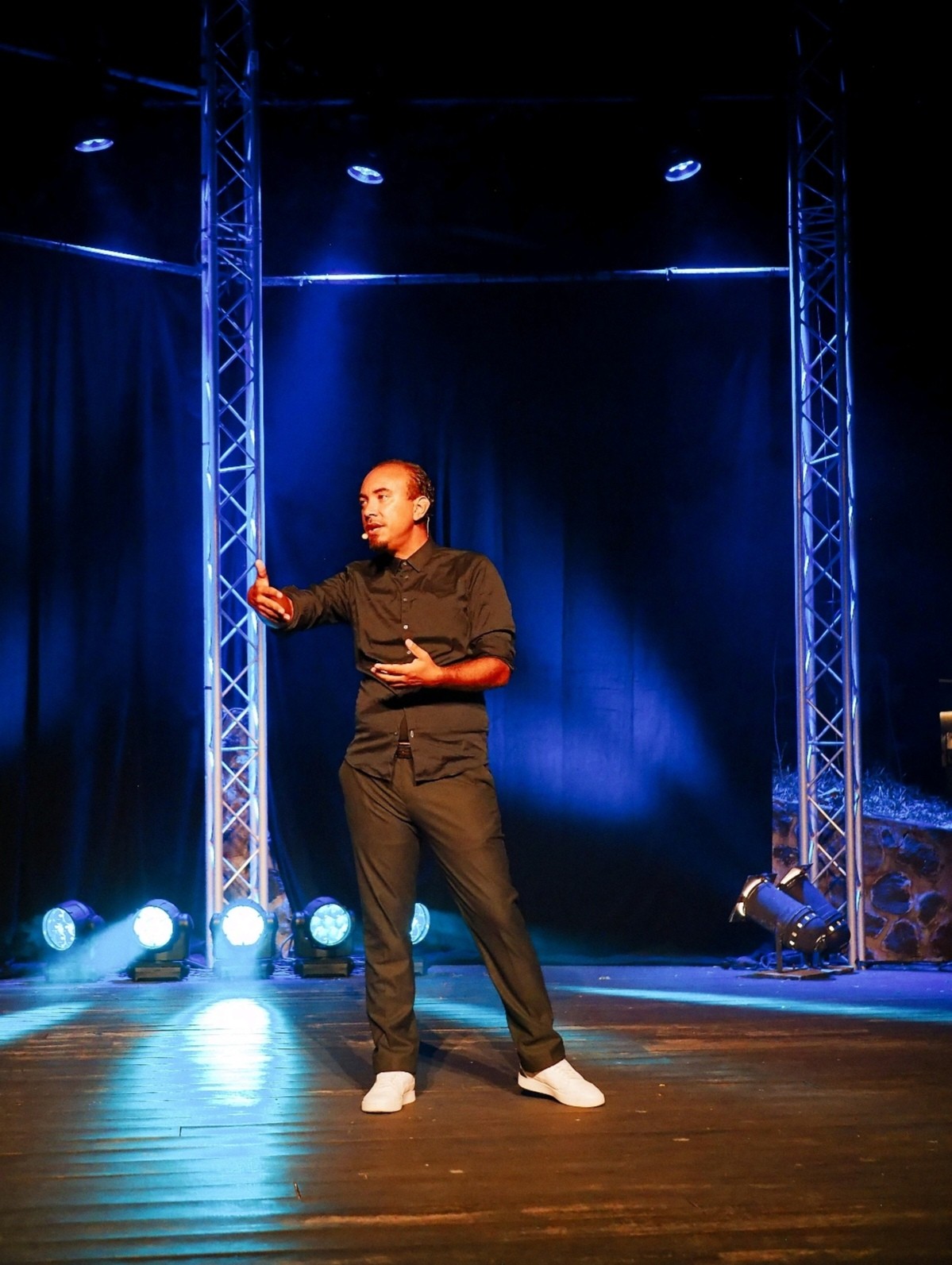 Éric Lauret en performance